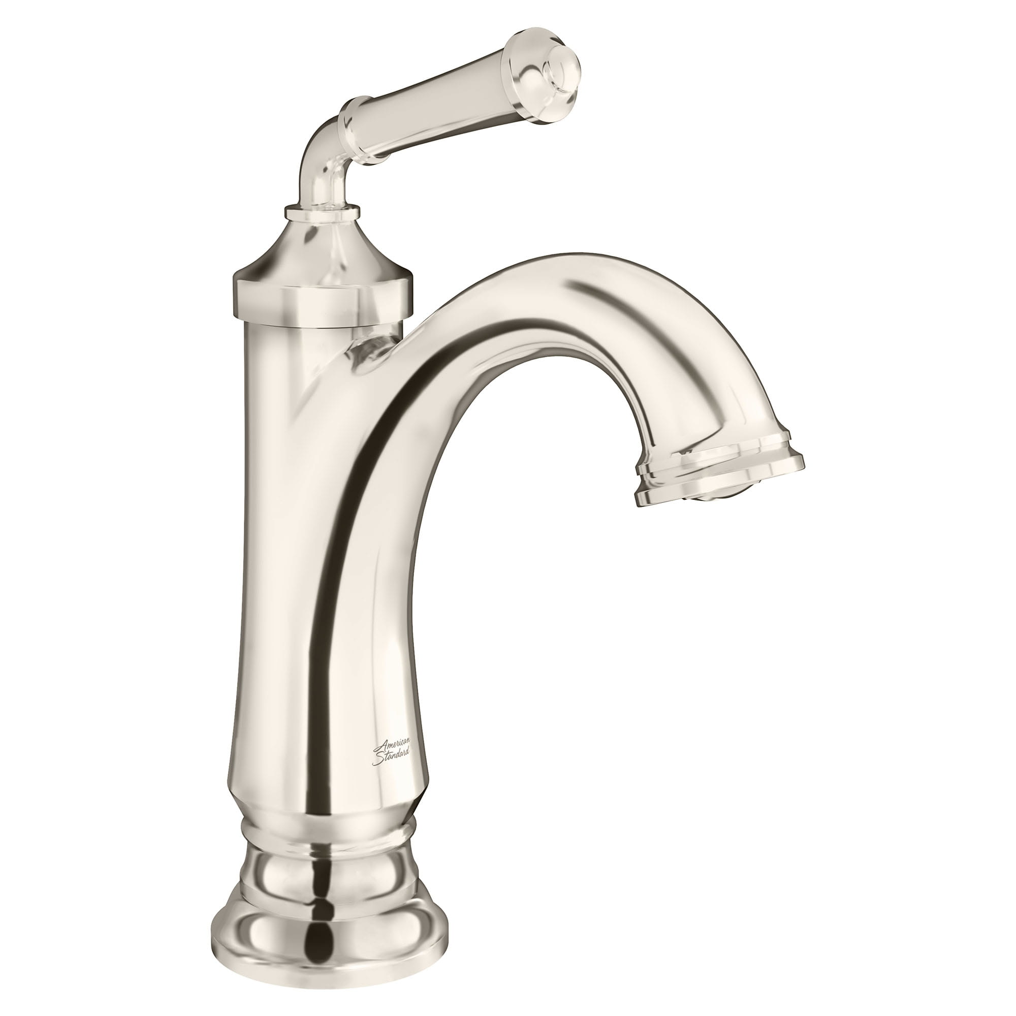 Delancey Single Hole Single Handle Bathroom Faucet 12 gpm 45 L min With Lever Handle POLISHED  NICKEL